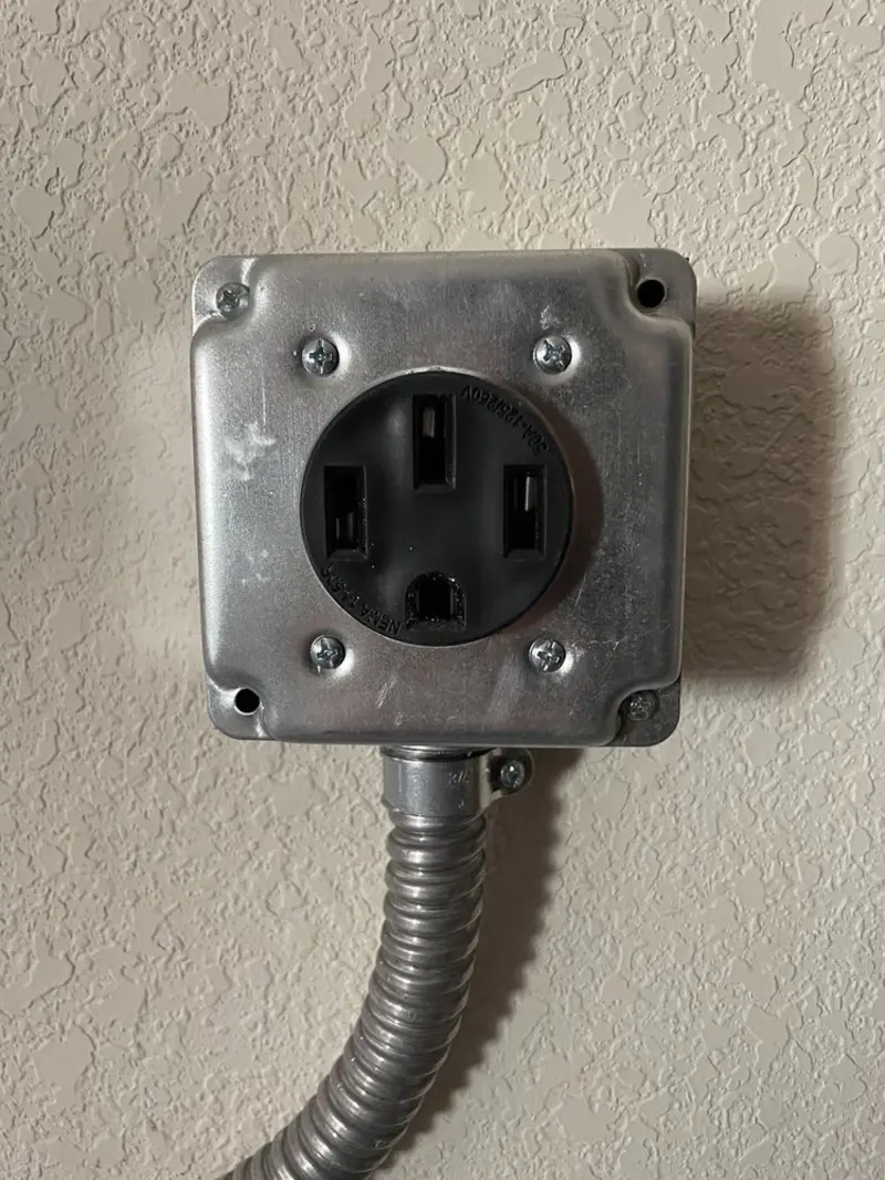 NEMA 14-50 outlet installed for Smart Home Electrical in Taylors